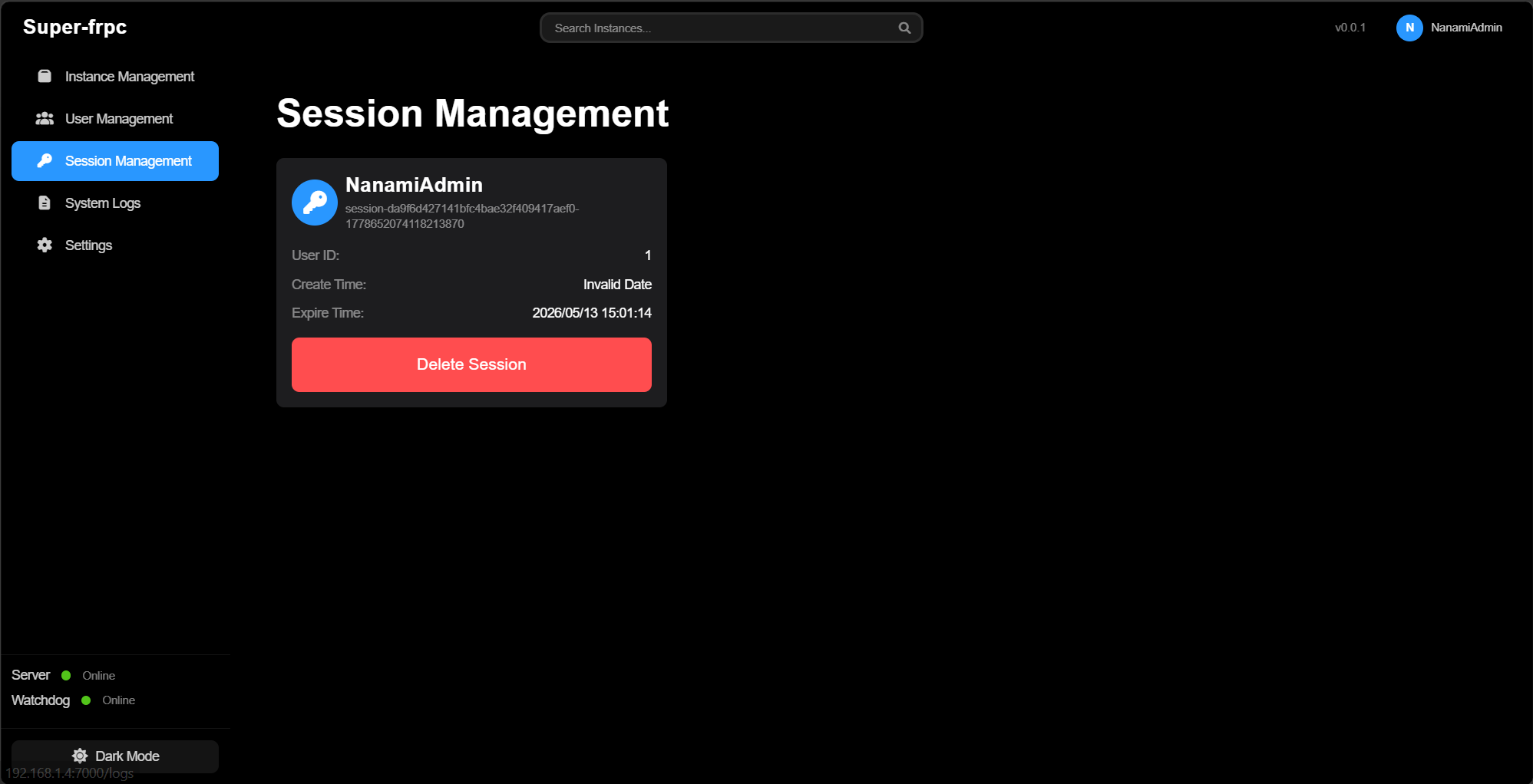 Session Management